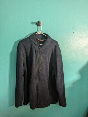 Free‎ Country Men's Full-Zip Fleece Jacket - Navy Heather - MINT!